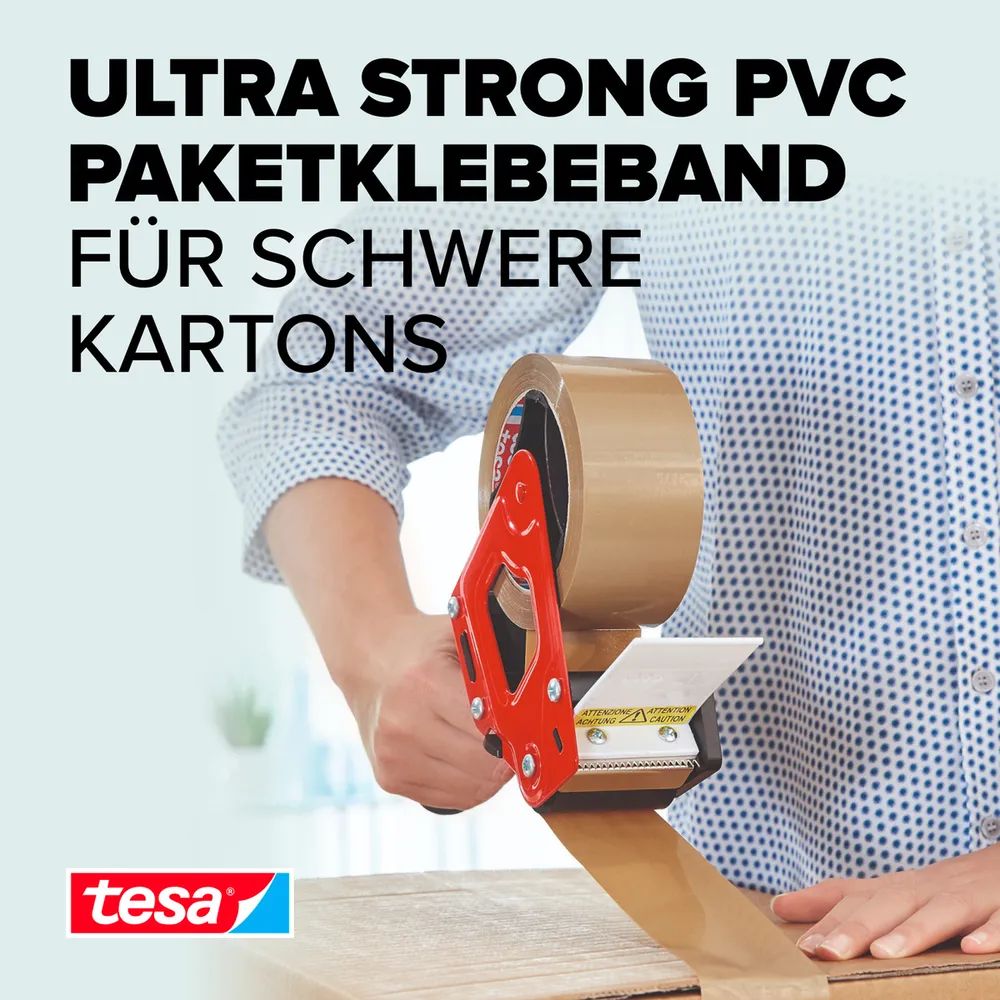tesapack® Ultra Strong Braun 66m x 50mm, 6er-Pack, extra reißfest