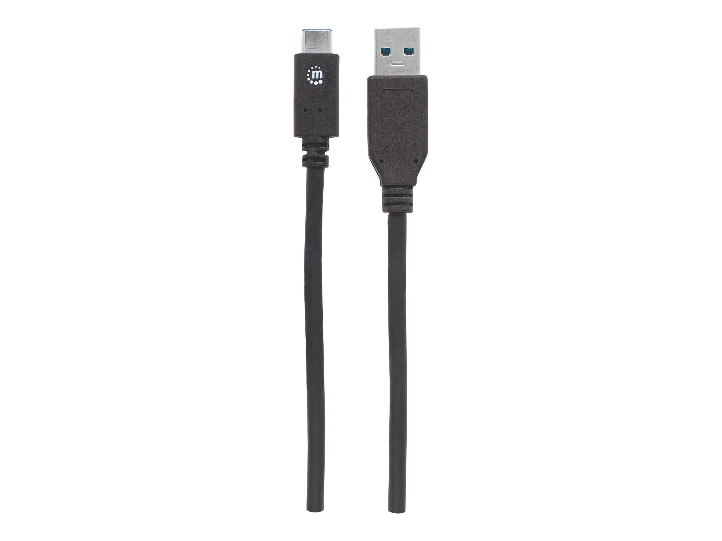 Manhattan USB-C to USB-A Cable, 1m, Male to Male, 10 Gbps (USB 3.2 Gen2 aka USB 3.1)