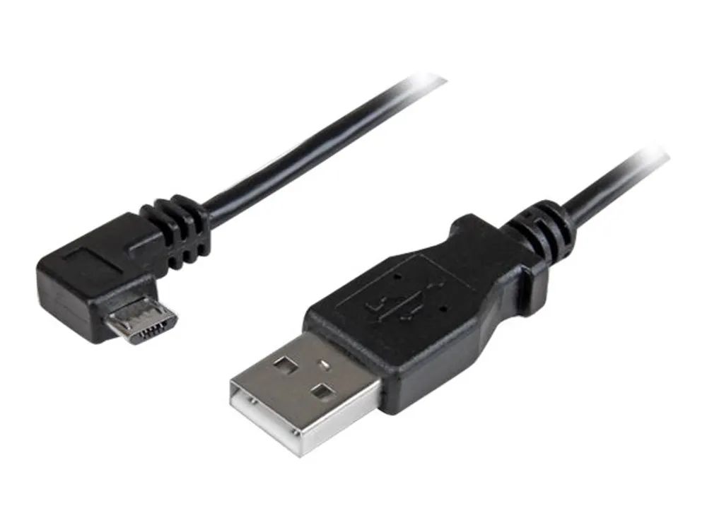 StarTech.com Micro USB Lade- und Sync-Kabel St/St - Rechts gewinkelt Micro-USB - 0,5m - USB-Kabel - Micro-USB Typ B (M)