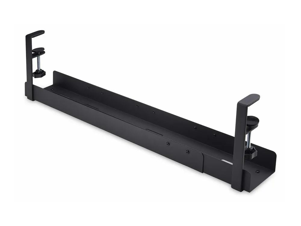 StarTech.com Under Desk Cable Management Tray, Clamp-on Installation