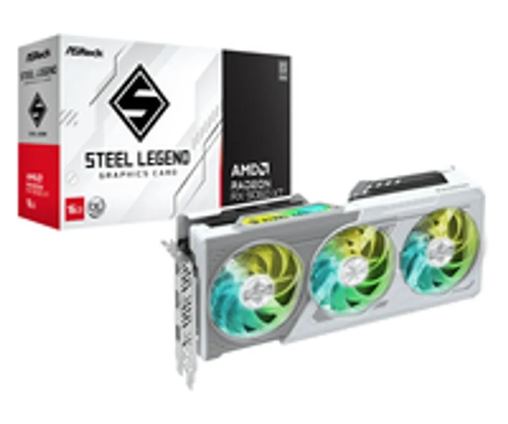 ASRock CARTE GRAPHIQUE ASROCK RADEON RX 9060 XT STEEL LEGEND OC 16GO