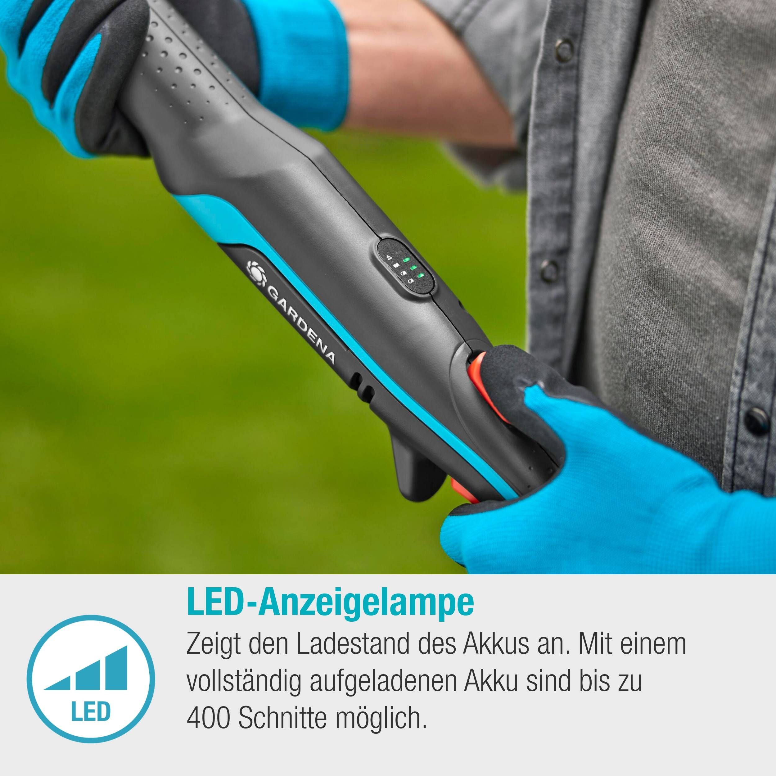 Gardena Akku-Teleskop-Baumschere HighCut 250/18V P4A Ready-To-Use Set