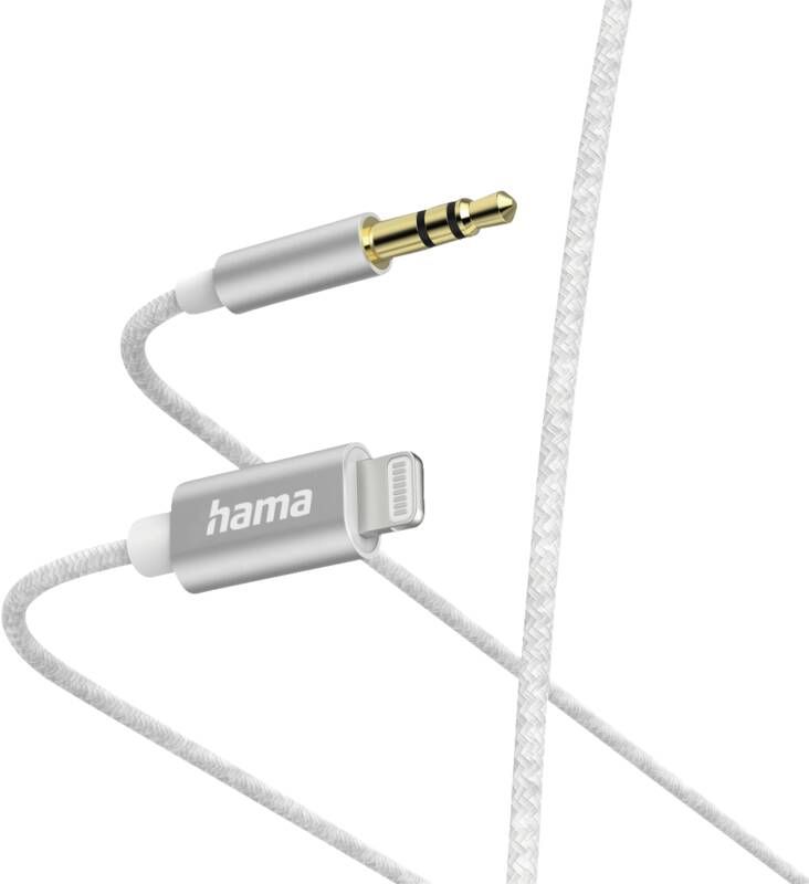 Hama Klinke 3,5mm 201522 Audiokabel,LTG-3,5-mm-Klinke, 1m