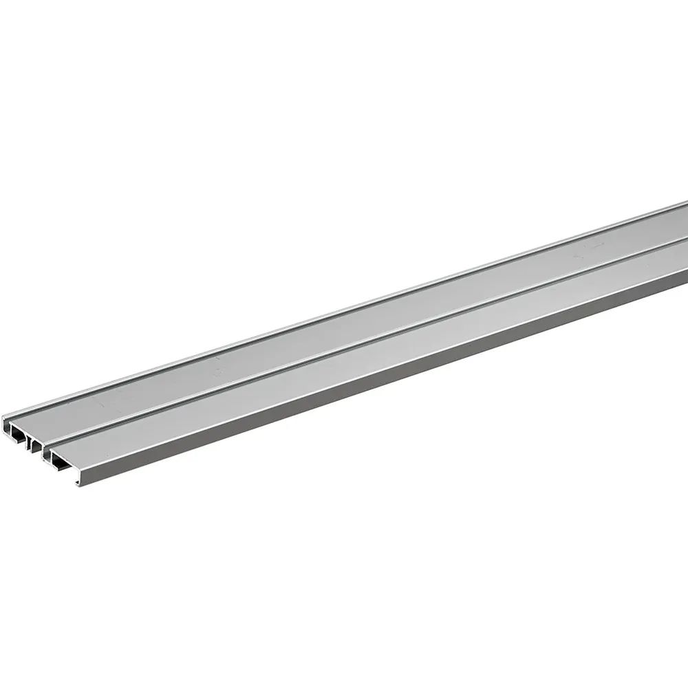 HETTICH SlideLine M Laufprofil 2-Läufig Schraub- Klebemontage 4000 mm, Alu elox