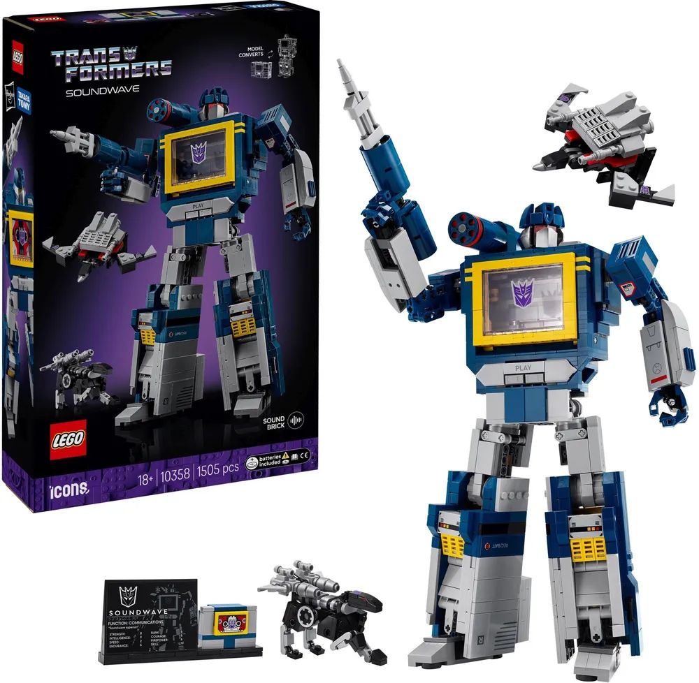 LEGO 10358 Icons Transformers Soundwave