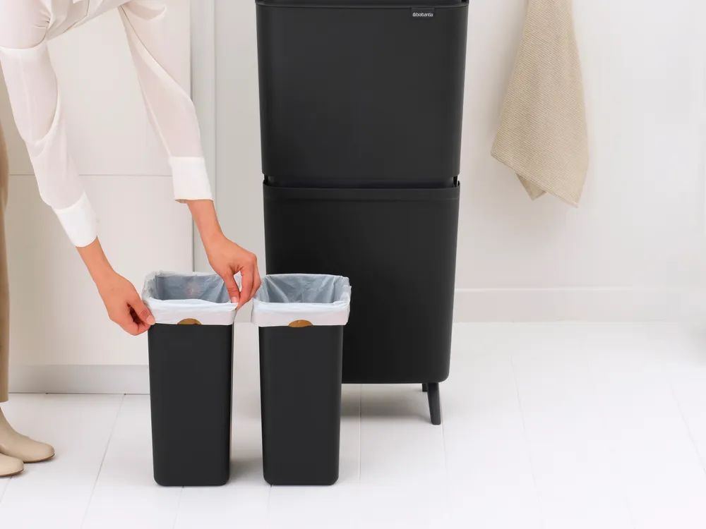 Brabantia SortUp Abfalleimer Hi, 10+10+25l - Dark Grey
