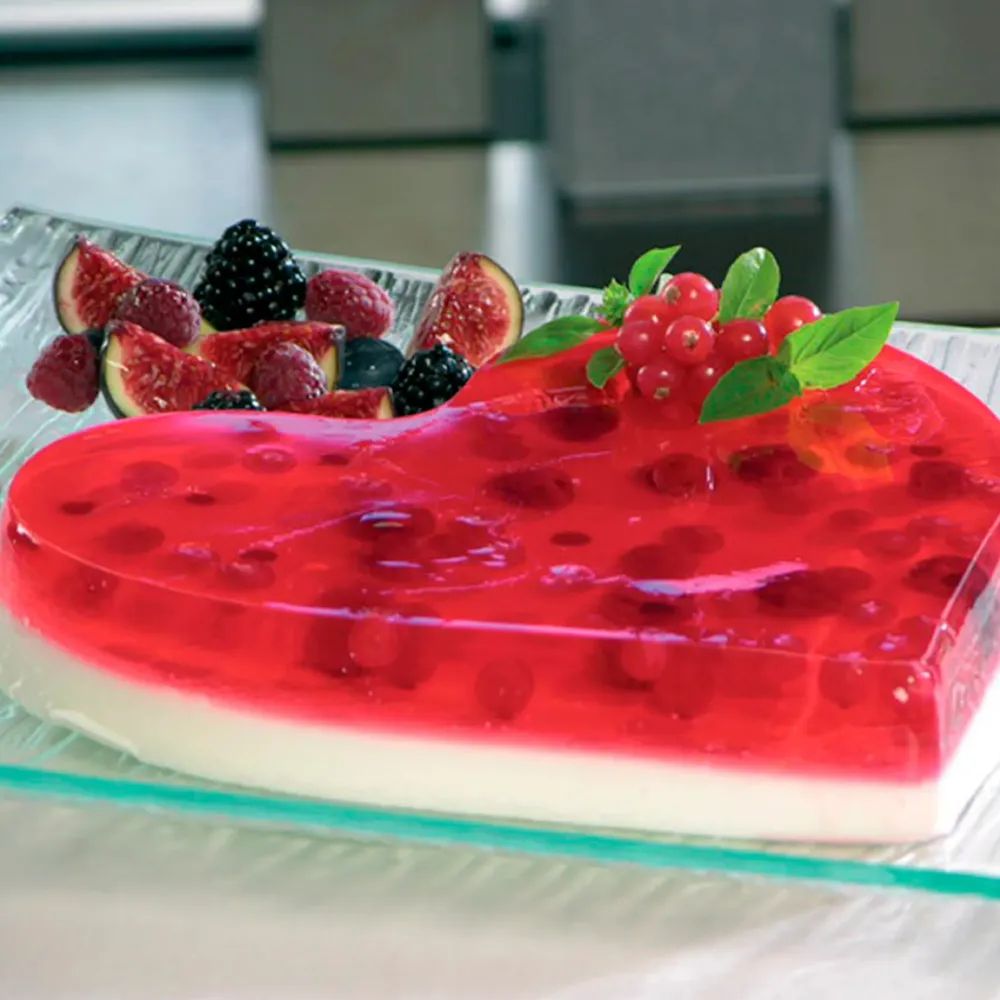 Lékué Herzförmige Silikon-Kuchenform - Red