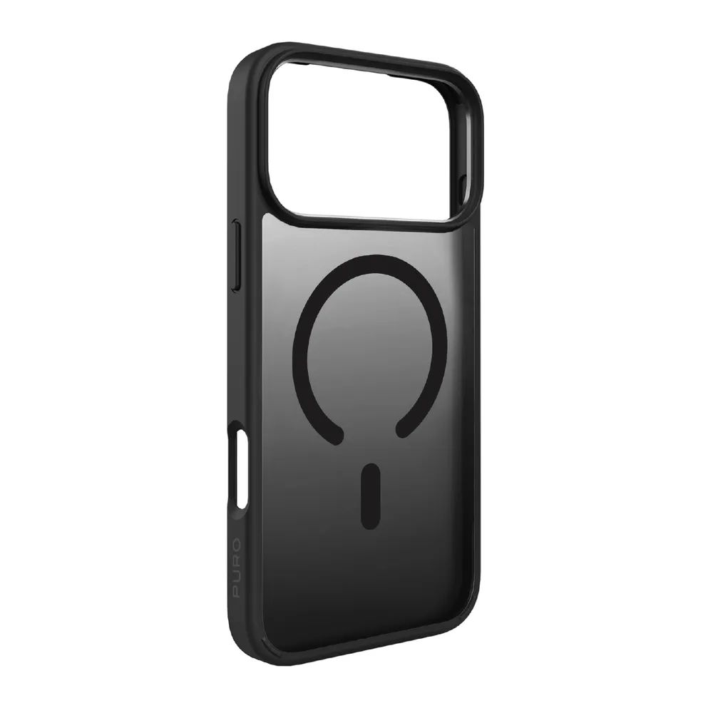 PURO GRADIENT MagSafe kompatibles Cover für iPhone 17 PRO, schwarz