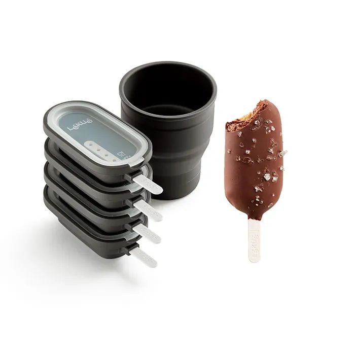 Lékué Klassische Eisformen, 4er-Set - Brown