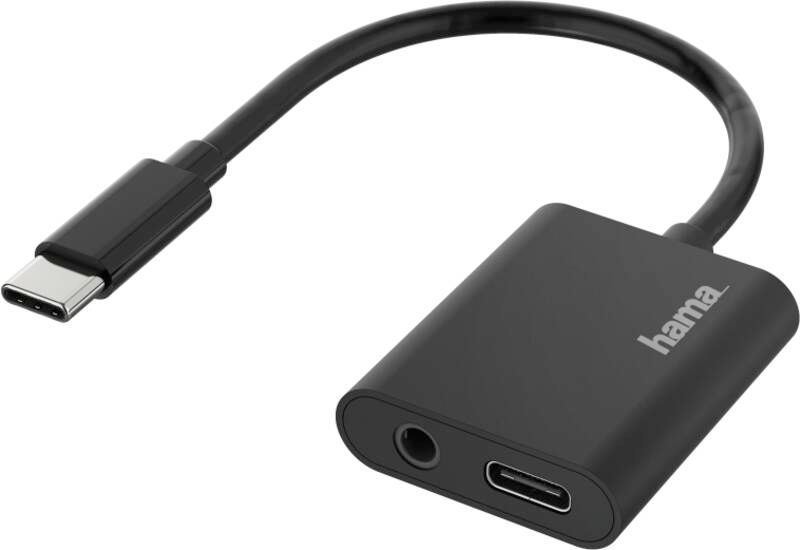 Hama 200319 2in1-USB-C Audio- und Ladeadapter