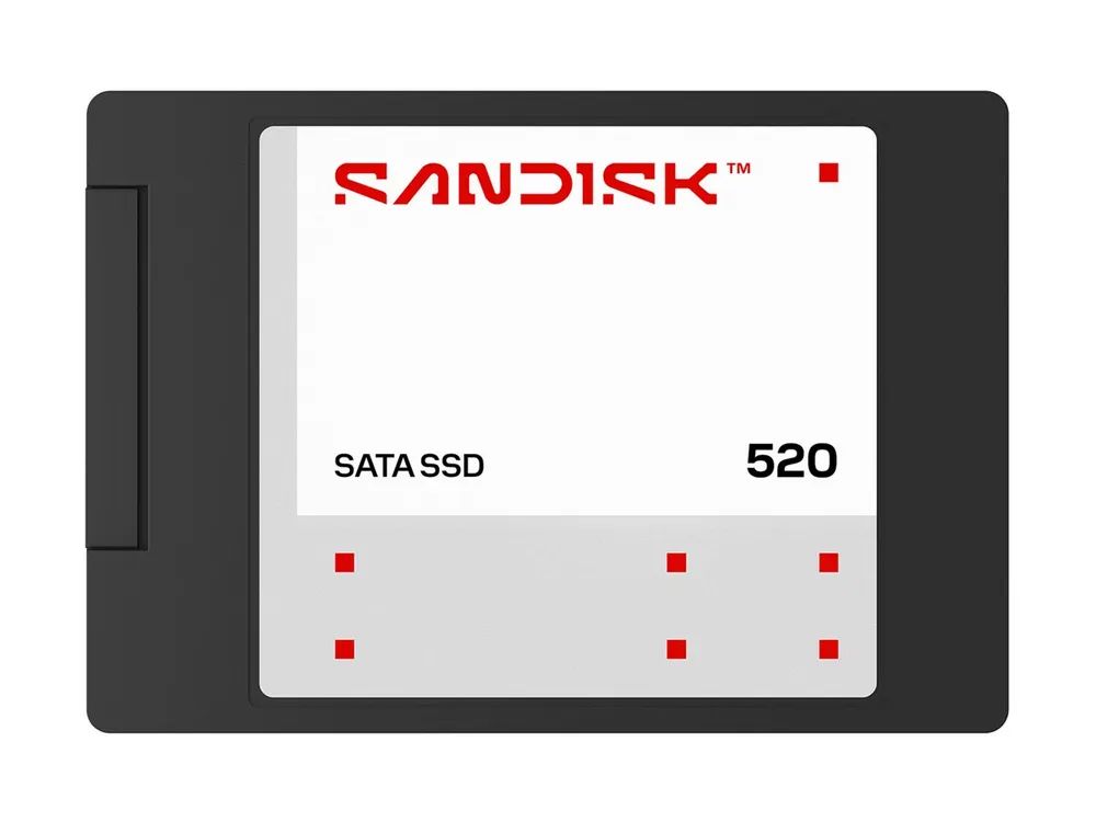 SanDisk Interne SSD "520 SATA 2,5”/7 mm" 500GB, 545 MB/s