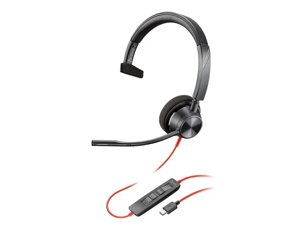 Poly Blackwire 3310 Microsoft Teams Certified USB-C Headset - Audio - 20 KHz