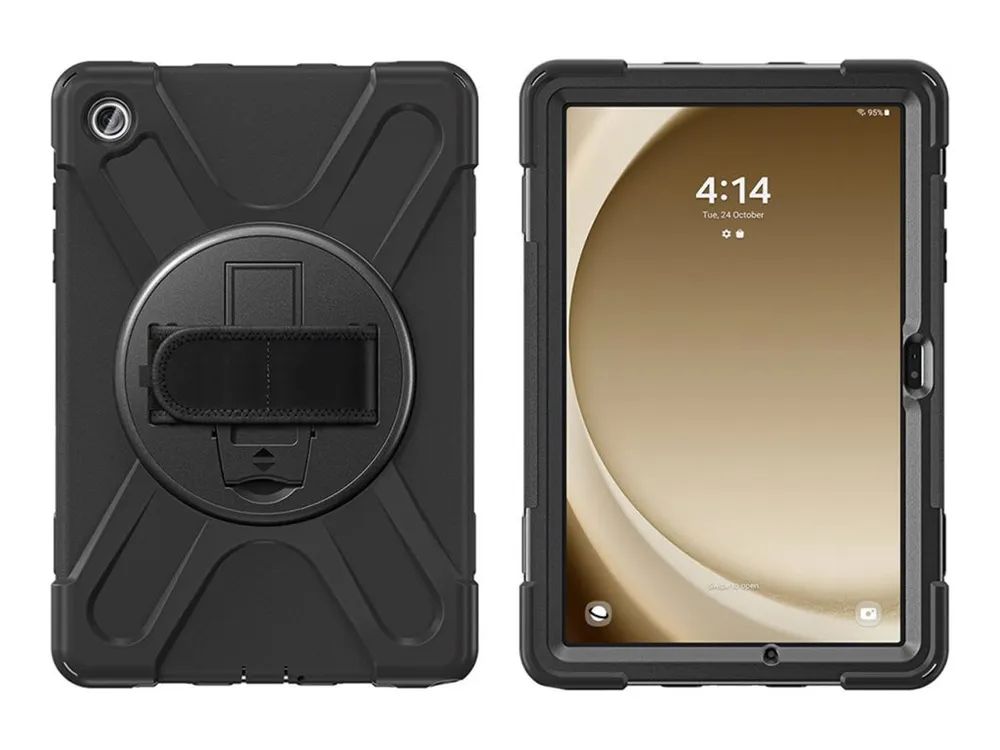 4smarts GRIP - Hintere Abdeckung für Samsung Galaxy Tab A9+ - widerstandsfähig - Polycarbonat, Thermoplastisches Polyurethan (TPU)