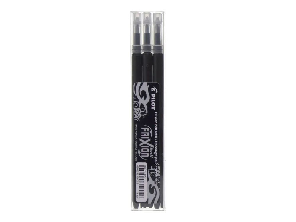 PILOT PEN Pilot FriXion Ball Slim - Nachfüllpatrone - Schwarz - 0.7 mm - fein (Packung mit 3)