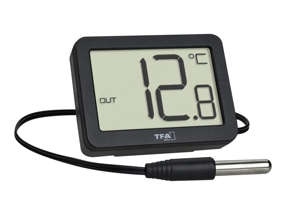 TFA Thermometer - digital - Schwarz