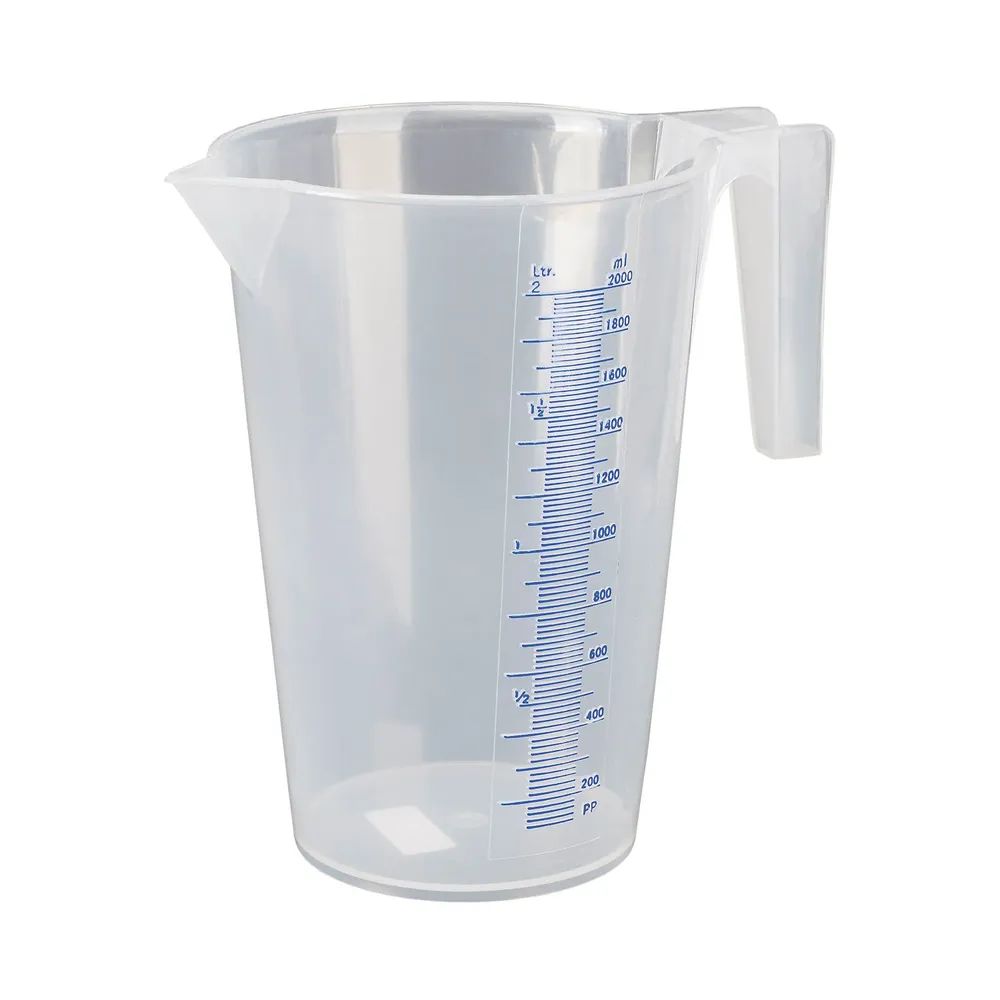 PRESSOL Messbecher transparent Polypropylen Inhalt 2,0 Liter