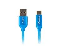 Lanberg CA-USBO-22CU-0018-BL - 1,8 m - USB A - USB C - USB 2.0 - 0,48 Gbit/s - Blau