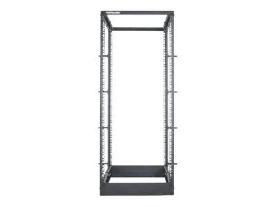 Intellinet 19" 4-Pfosten Laborgestell, 26 HE, Flatpack, schwarz - Schrank - offener Rahmen - 4 Pfosten - Schwarz, RAL 9005 - 26U - 48.3 cm (19")