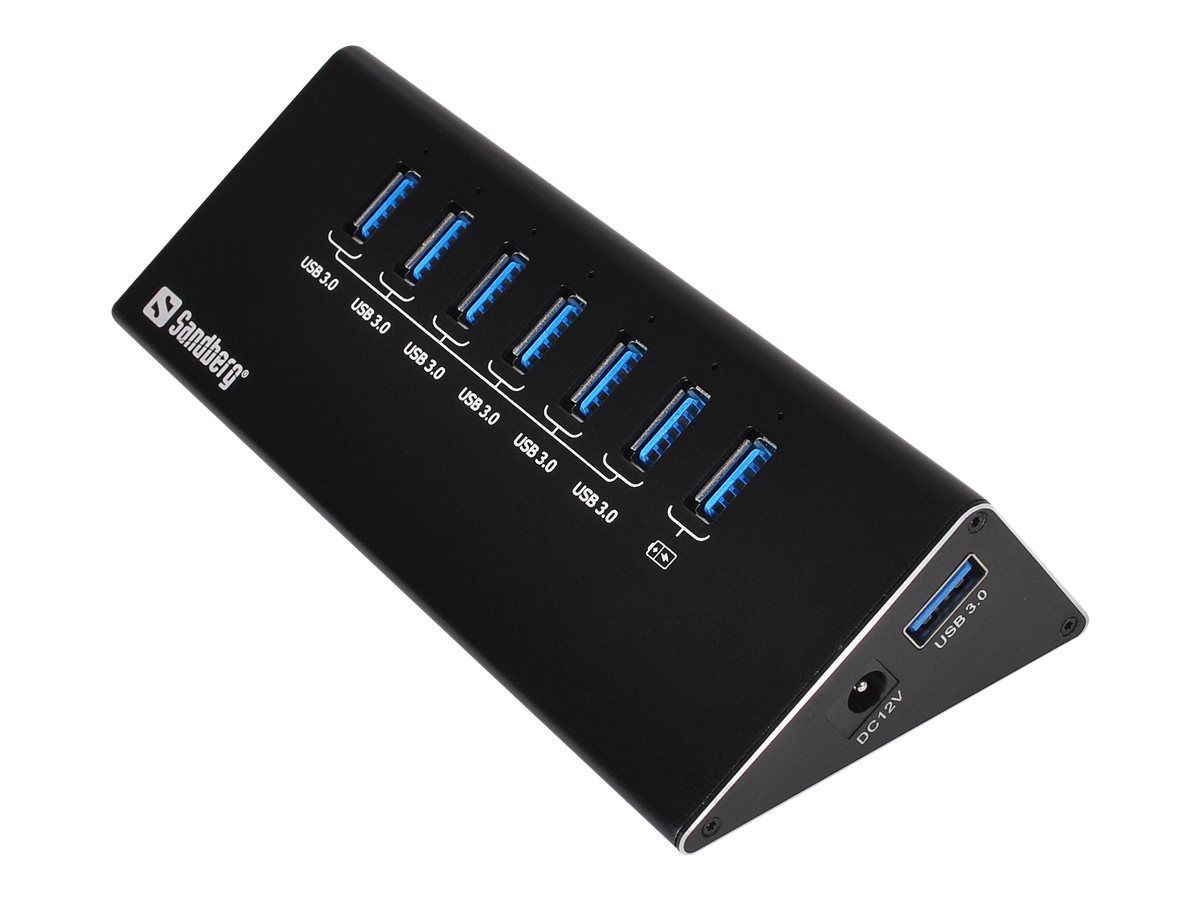 SANDBERG USB 3.0 Hub 7 ports - Hub - 7 x SuperSpeed USB 3.0