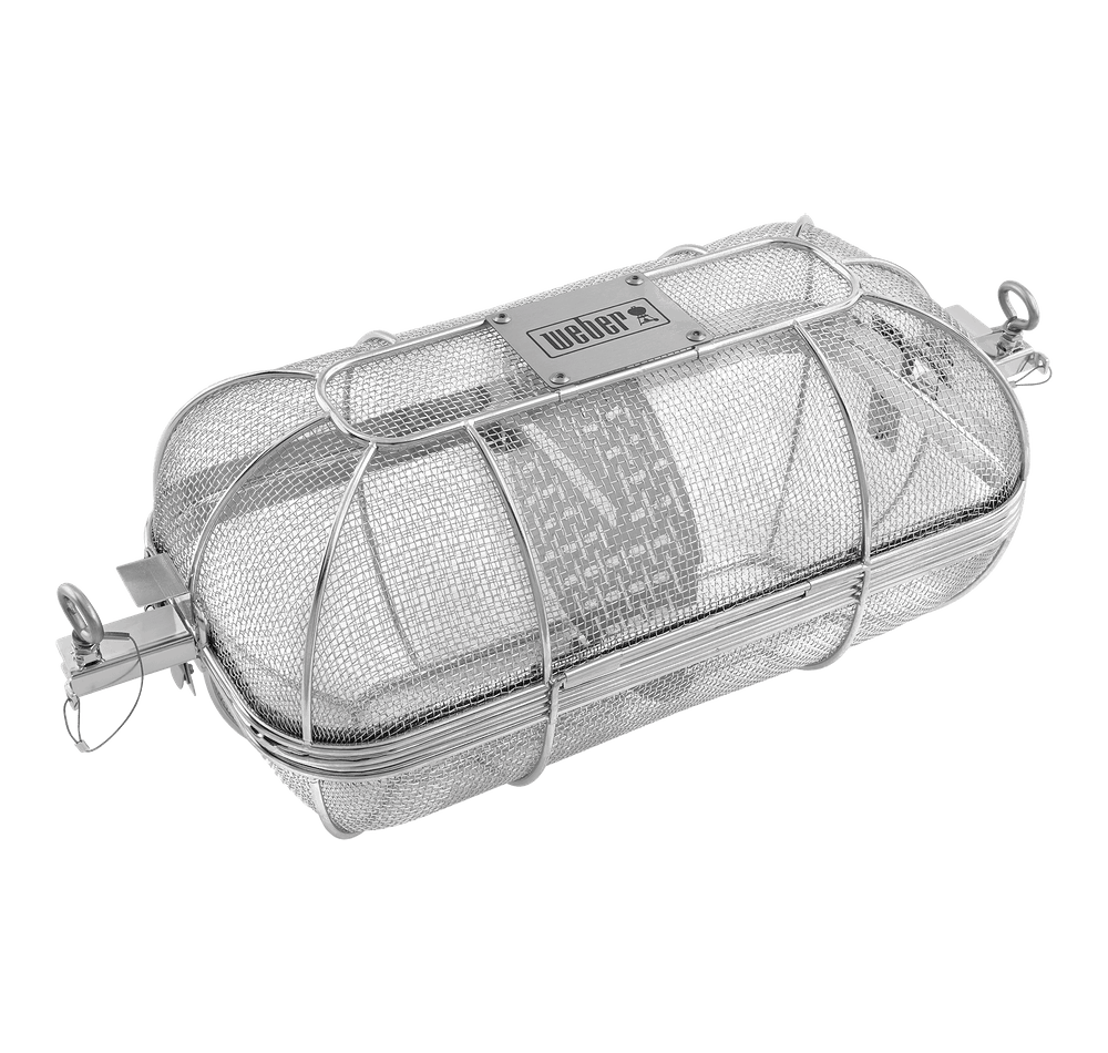 Weber CRAFTED Drehspießkorb aus feinem Drahtgewebe