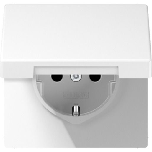 Jung SCHUKO-STECKDOSE MIT KLAPPD. / JUNG LS 1520 KIKLWW LS1520KIKLWW