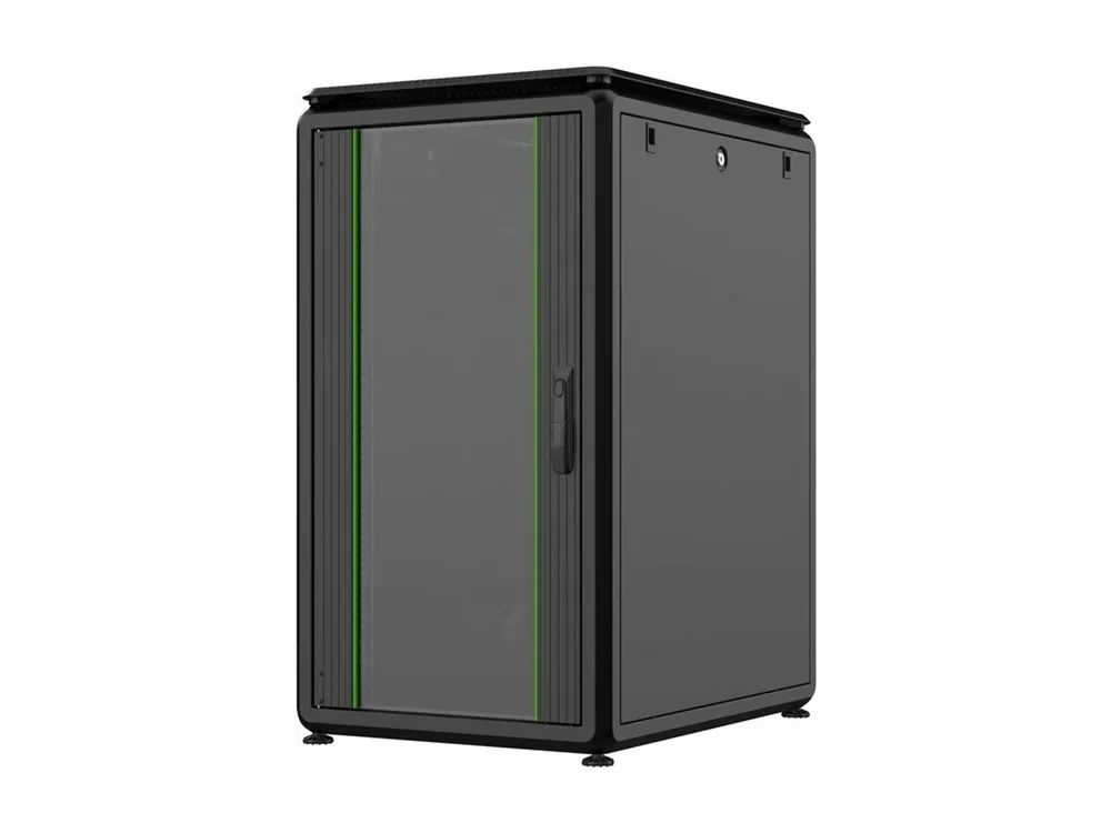 Lanview by Logon - Schrank Netzwerkschrank - 600 x 800 mm, data line - freistehend - Schwarz, RAL 9005 - 20U - 48.3 cm (19")