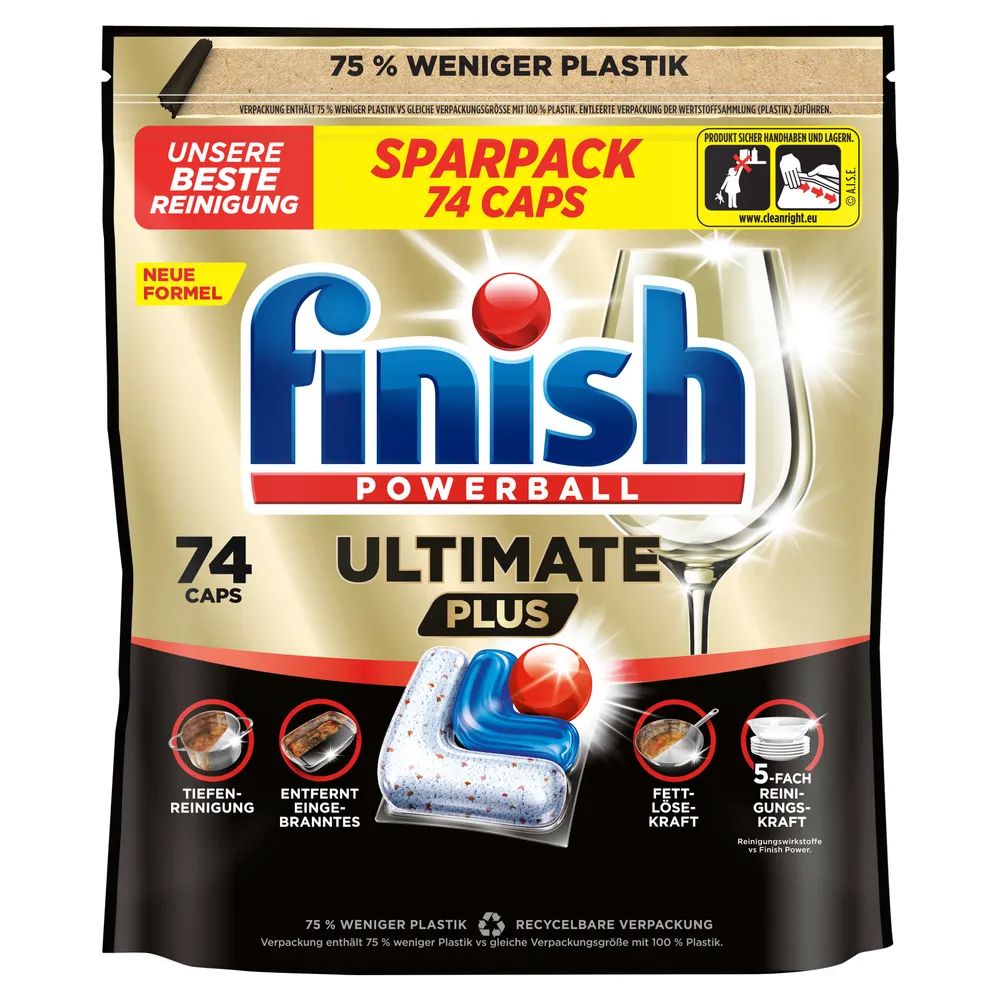 Finish Ultimate Plus Sparpack Fresh 74 Caps