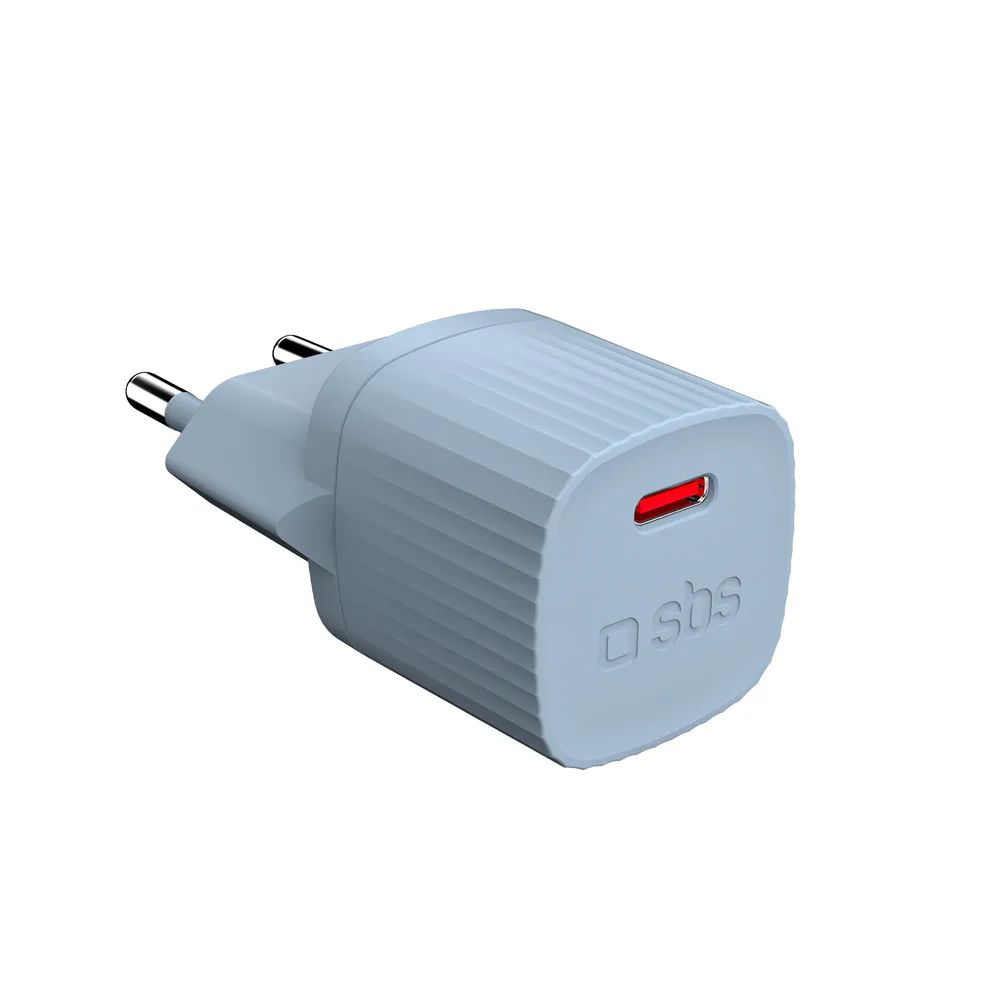 SBS Netzlader, 1x USB-C PD, 25W - GRS Material, grün