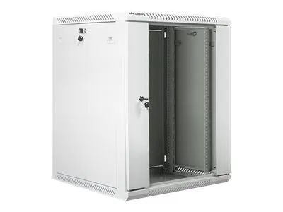 Lanberg Schrank Netzwerkschrank - geeignet für Wandmontage - Grau, RAL 7035 - 15U - 48.3 cm (19")