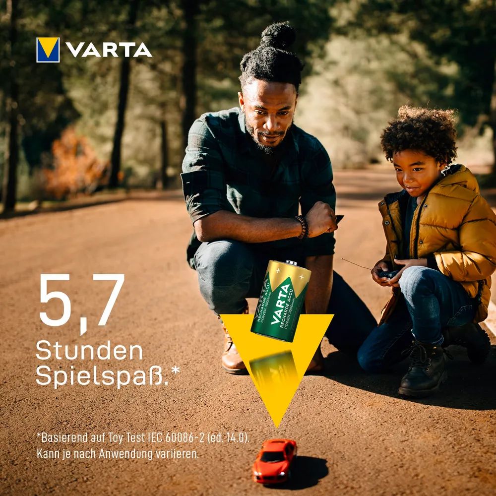 VARTA RECHARGE ACCU Power D 3000mAh Blister 2