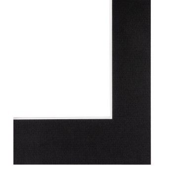 Hama Premium-Passepartout Tiefschwarz 30x40/20x30 cm