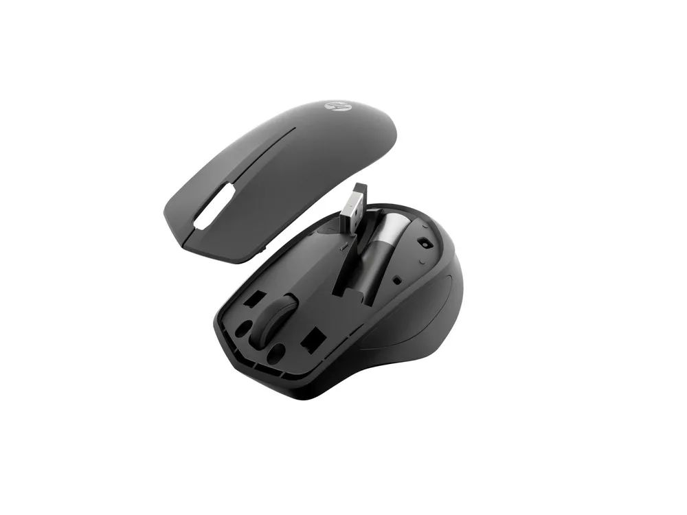 HP Silent 280M - Maus - kabellos - kabelloser Empfänger (USB)