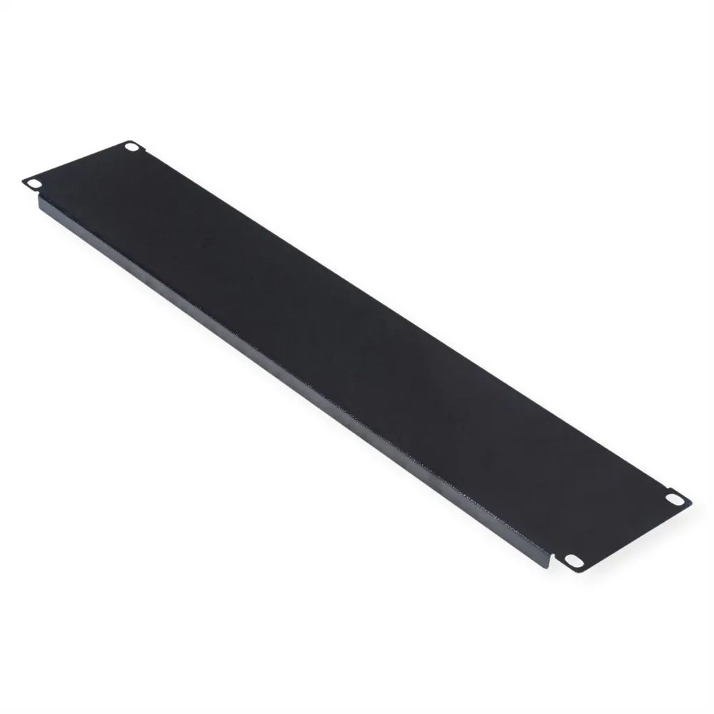 ROLINE Blindabdeckung - Jet Black, RAL 9005 - 2U - 48.3 cm (19")