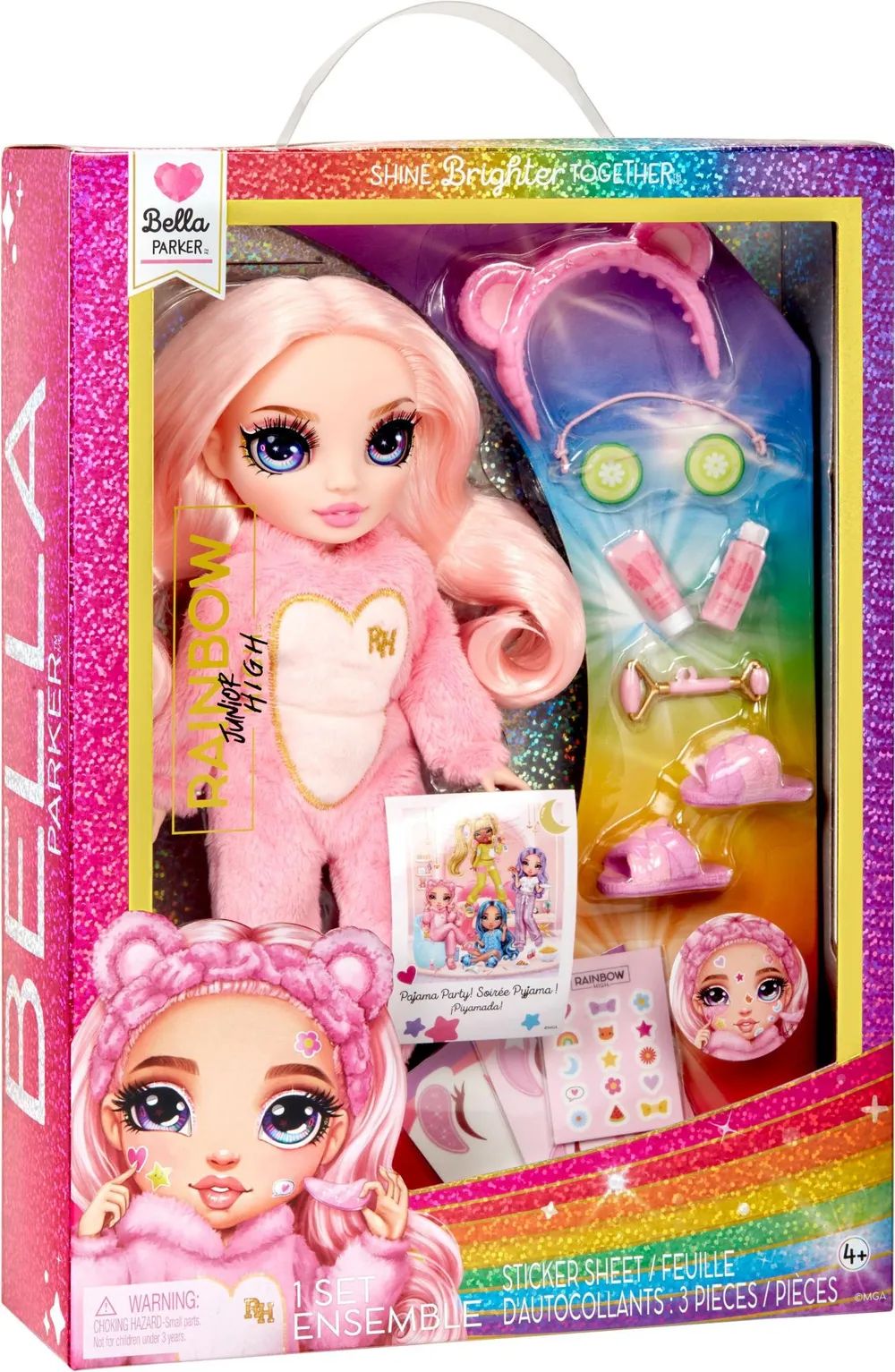 MGA Entertainment Inc. Rainbow High Junior PJ Party - Bella Pink