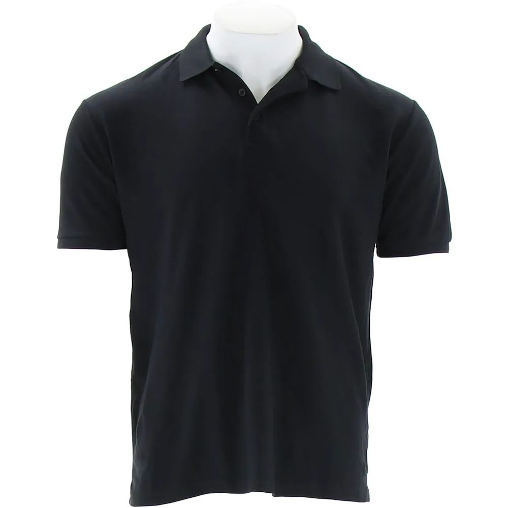 FRUIT OF THE LOOM Polo-Shirt Piqué Type F502 schwarz S