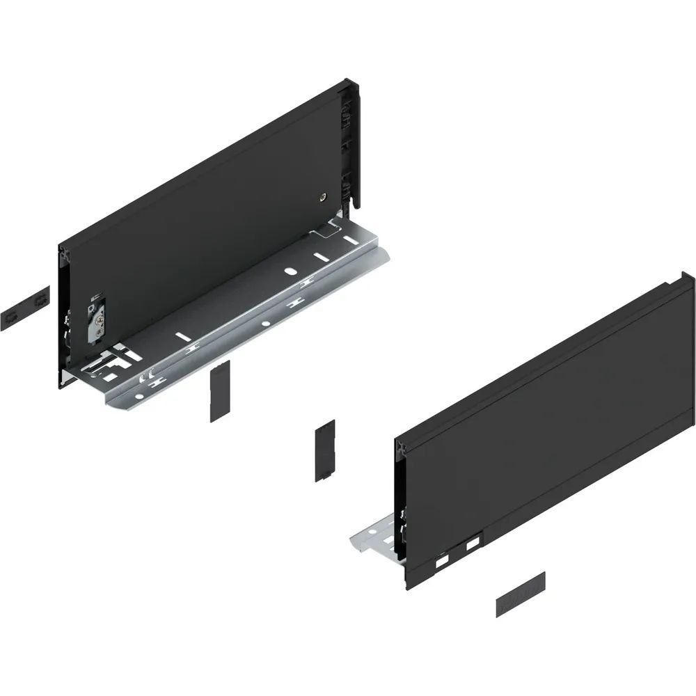 BLUM LEGRABOX pure Zarge Höhe K, NL 300, Carbonschwarz-matt