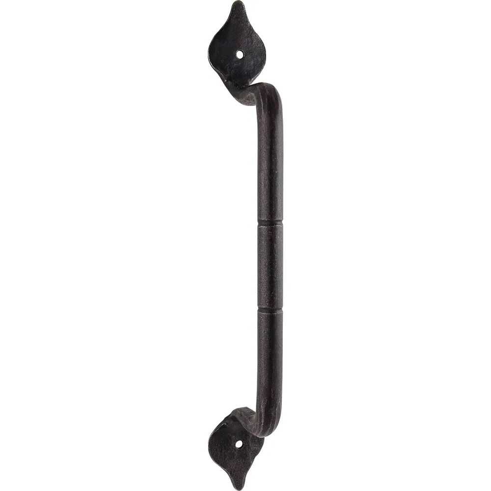 Schörghofer Türgriff ANTIK - gerade, 250mm, ø 12mm, Eisen verzinkt geschwärzt