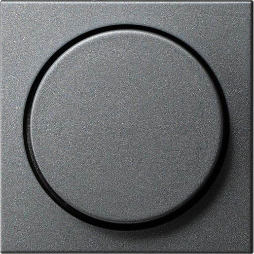 Gira ABDECKUNG MIT KNOPF F.DIMMER / GIRA 065026 ALU SYST.55 065026