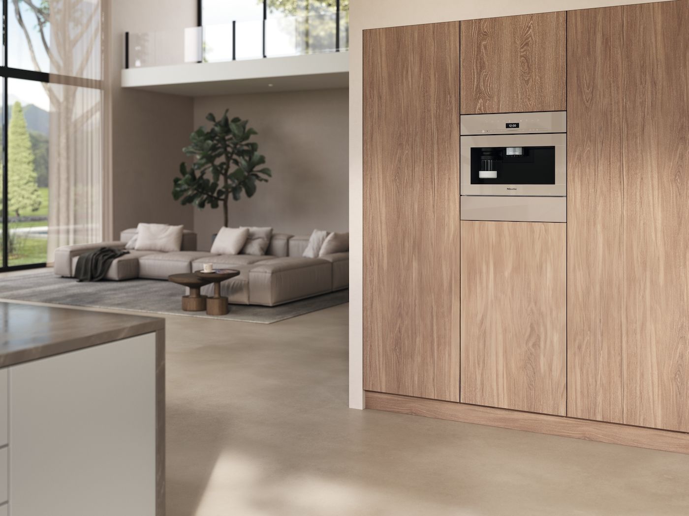 Miele Einbau-Kaffeevollautomat CVA 7440 Pearlbeige
