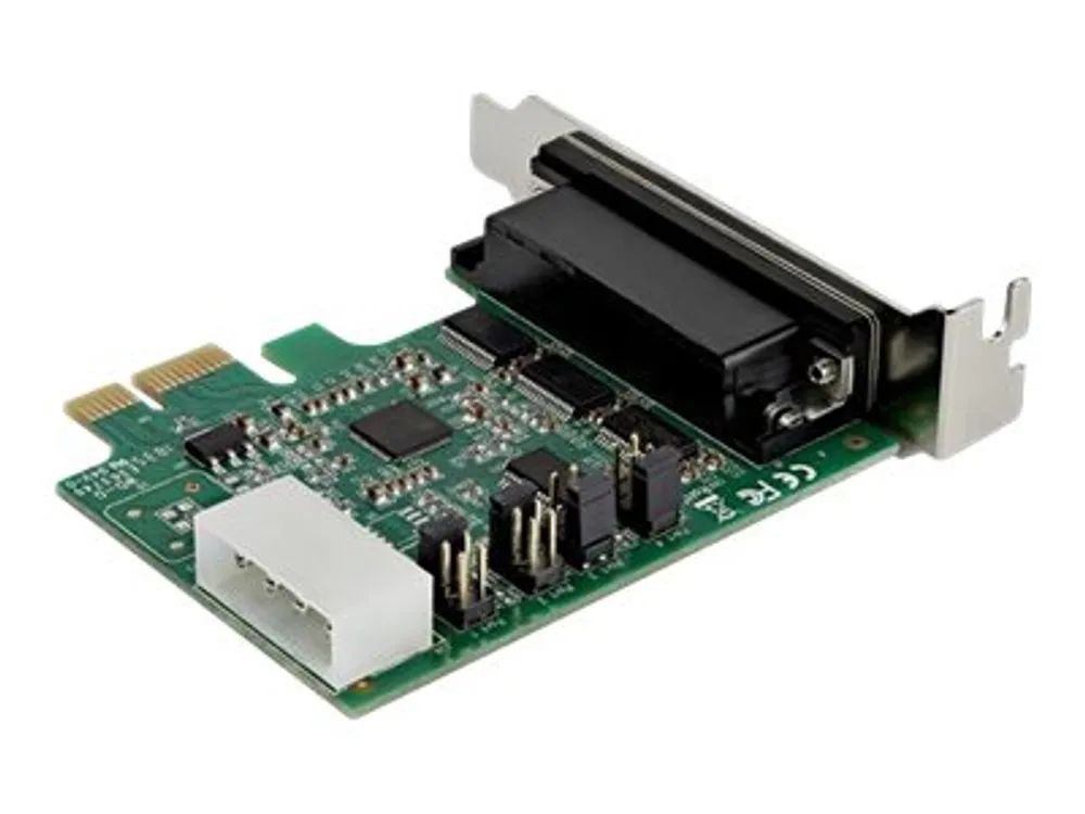 StarTech.com 4 Port Serielle PCI Express RS232 Adapter Karte - PCIe Serielle Host Controller Karte - PCIe zu Seriell DB9 - 16950 UART - Niedrig Profil Erweiterungskarte - Windows & Linux (PEX4S953LP)