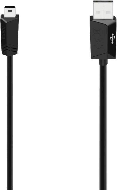 Hama 74260 Mini-USB-Kabel, B5, USB 2.0, 1,5m