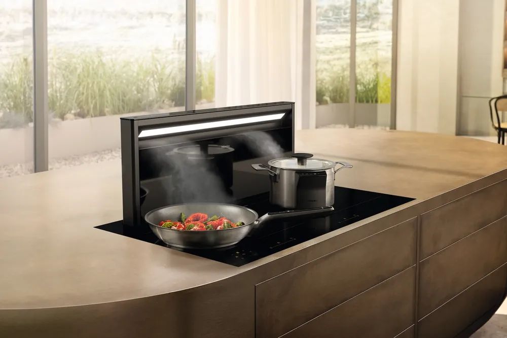 Miele Dunstabzugshaube DAD 4370 obsidianschwarz