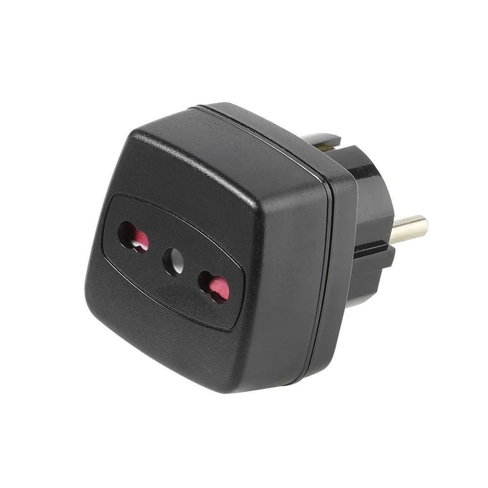 VIVANCO Reisestecker Italien, Italien Buchse - Schuko Stecker