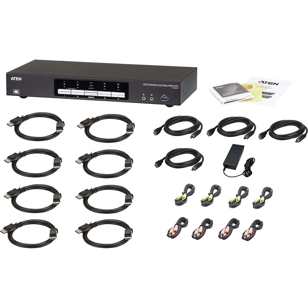 ATEN CS1944DPA - KVM-/Audio-/USB-Switch - 4 x