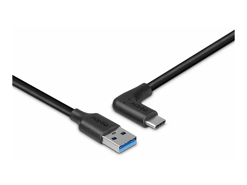 Lindy 0.5m USB 3.2 Typ A an C Kabel 90° gewinkelt