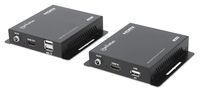Manhattan 1080p HDMI KVM over IP Extender Set 1 bis zu 120m - Kabel-/Adapterset - Digital/Display/Video