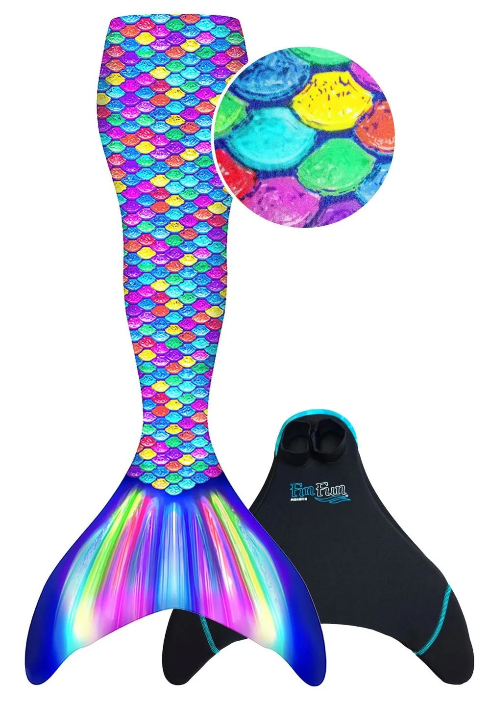 XTREM Toys & Sports GmbH Fin Fun Rainbow L/XL