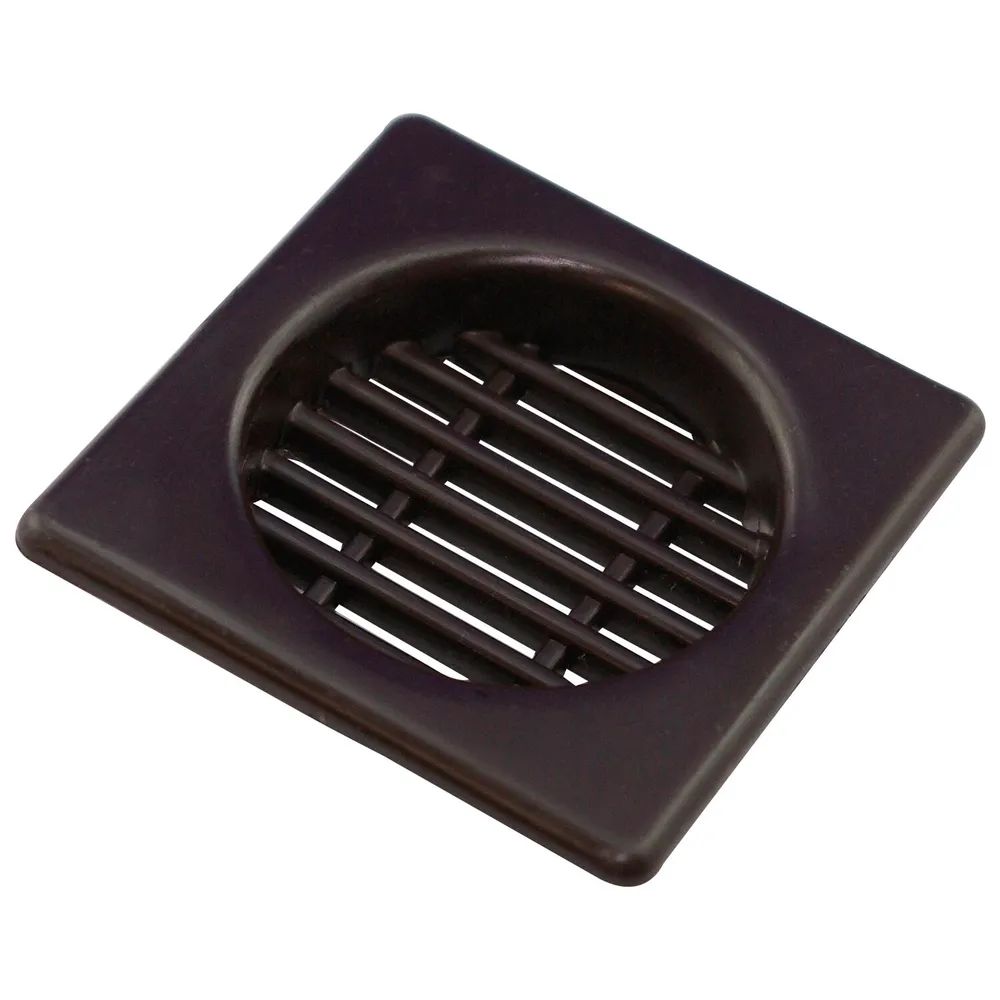 Schachermayer VVP SECOTEC Lüftungsgitter Kunststoff zum Einbohren braun 43X43 mm SB-2 BL2