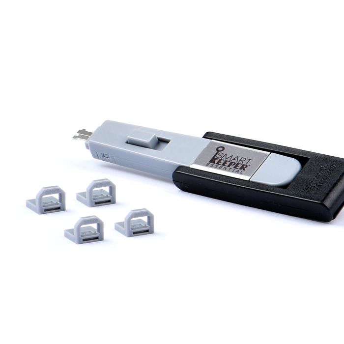 Smart Keeper Mini"Usb-B Port" Blocker grau 4 Stk.+Key