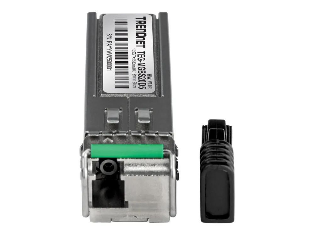 TRENDnet TEG MGBS20D5 - SFP (Mini-GBIC)-Transceiver-Modul - GigE - 1000Base-LX, Fibre Channel - LC Single-Modus - bis zu 20 km - 1550 (TX)